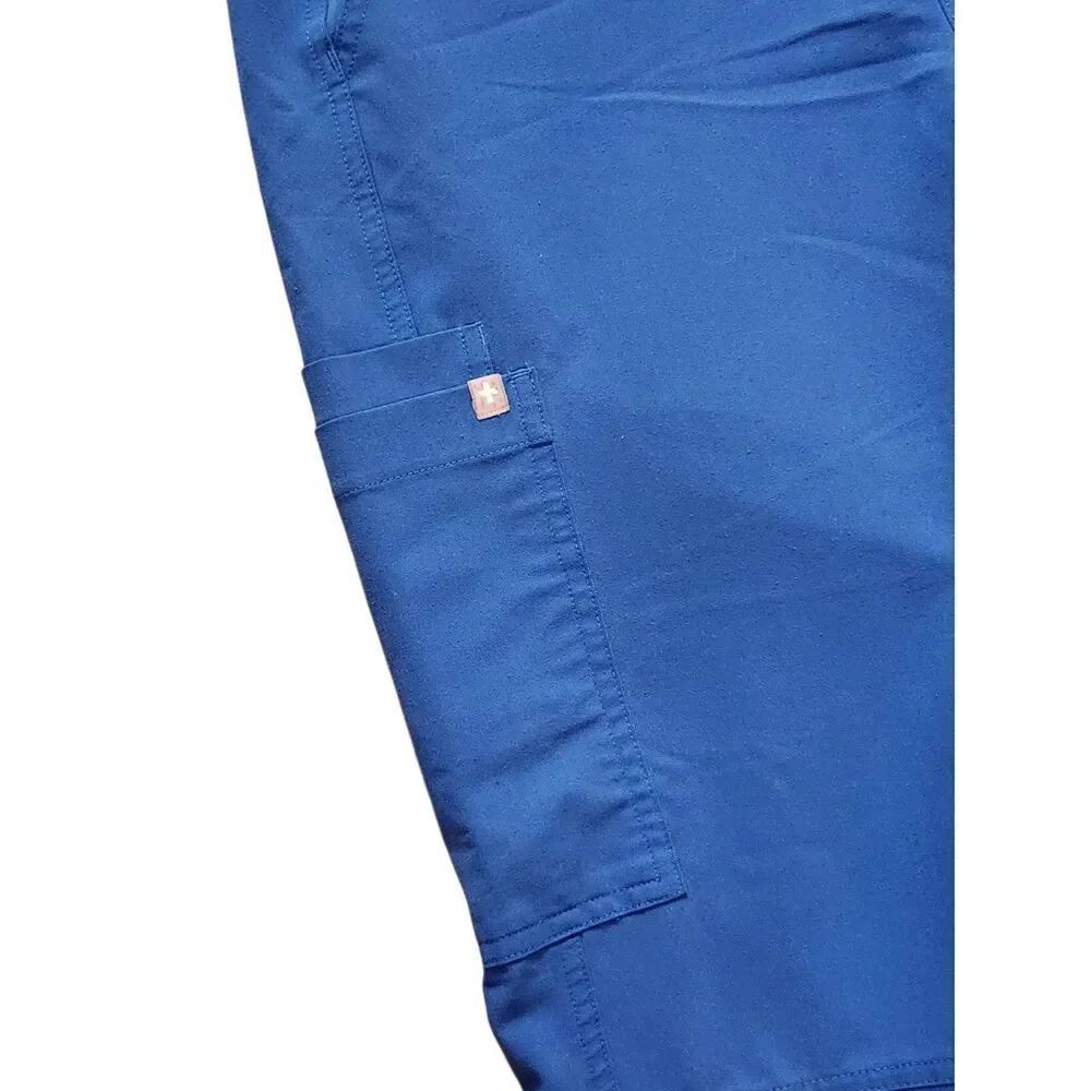 Figs Mens scrub Pants size medium drawstring Blue pockets style# T2001 - Picture 3 of 12